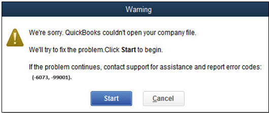 QuickBooks Error -6073