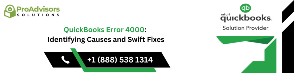 QuickBooks Error 4000