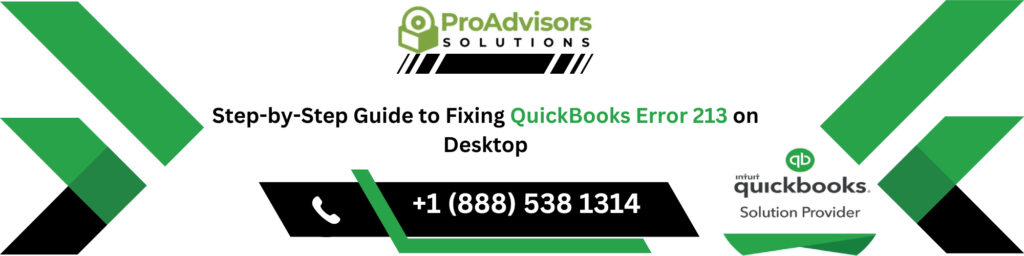 QuickBooks Error 213 on Desktop