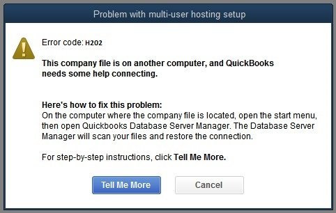 QuickBooks H202 Error