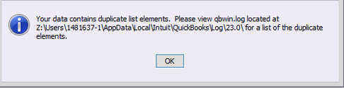 QuickBooks Error 213