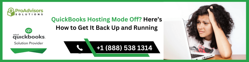 QuickBooks Hosting Mode Off