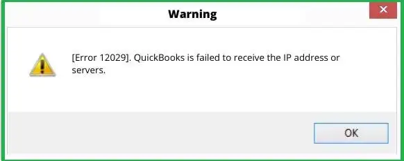 QuickBooks Error 12009