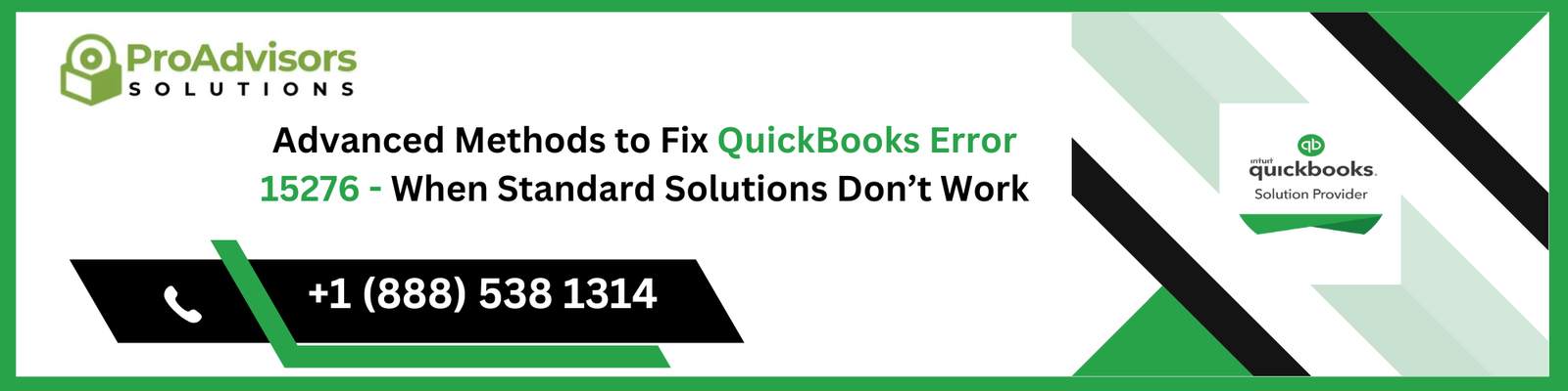 Advanced Methods to Fix QuickBooks Error 15276: When Standard Solutions Don’t Work